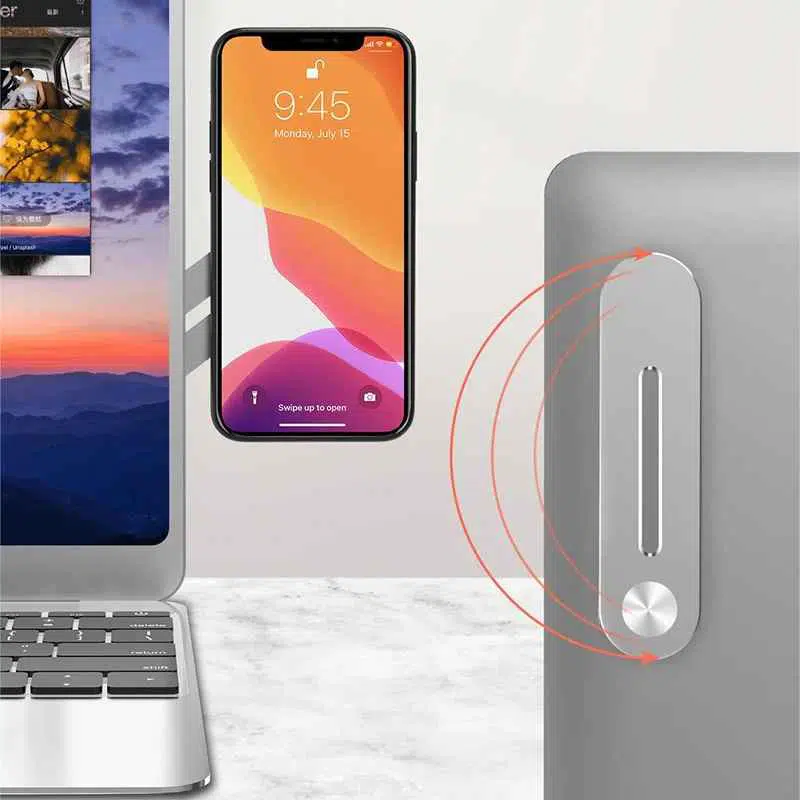 Support pliable de smartphone pour écran PC