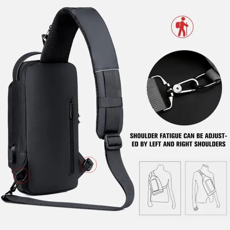 Sac Bandoulière Multifonctionnel USB – Image 2