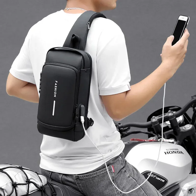 Sac Bandoulière Multifonctionnel USB – Image 7