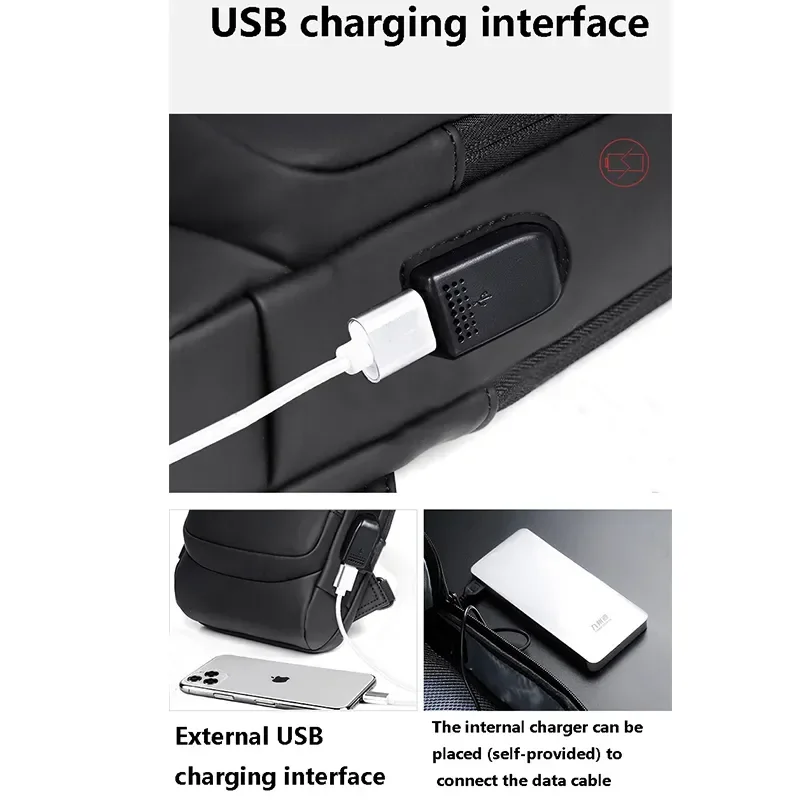 Sac Bandoulière Multifonctionnel USB – Image 9