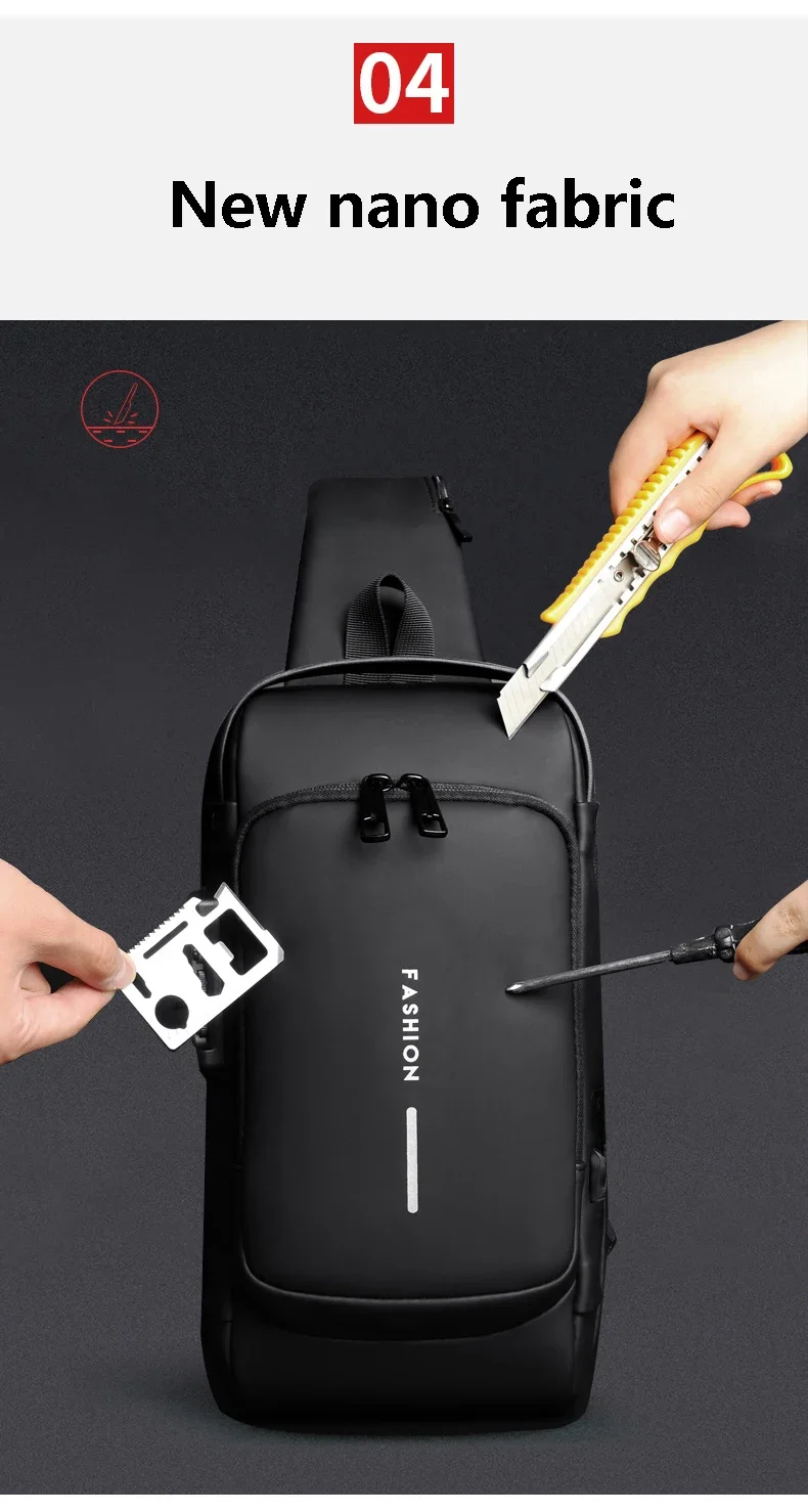 Sac Bandoulière Multifonctionnel USB – Image 10