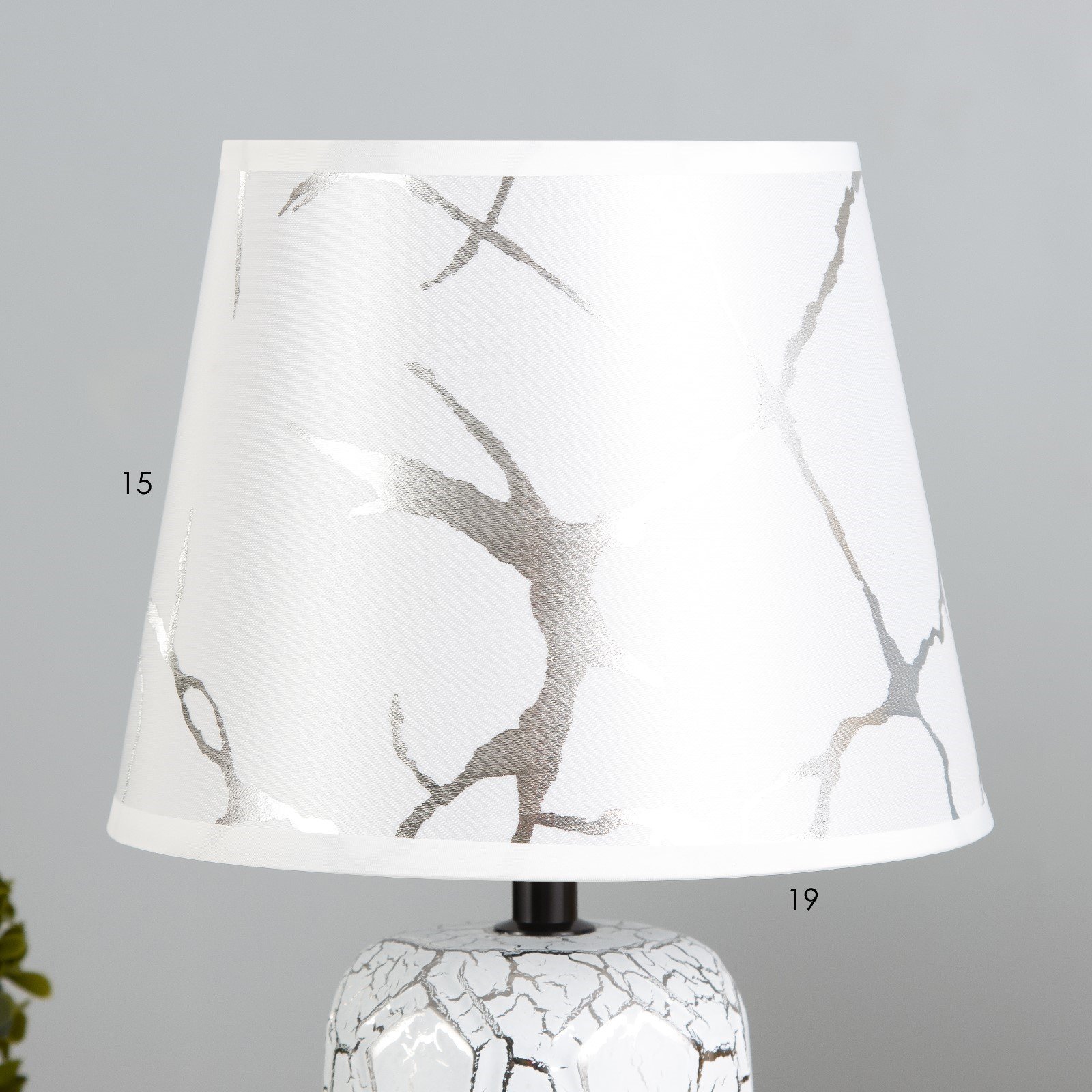 Lampe de table 40 CM - argent – Image 4