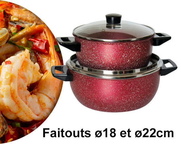 Batterie de Cuisine 12pcs - Granite - Bronze – Image 6